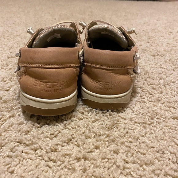 Womens Glitter Sperry Boat Shoes - Picture 4 of 7